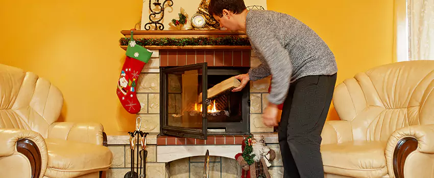 Rusted Metal Fireplace Restoration in Yorkville, Illinois